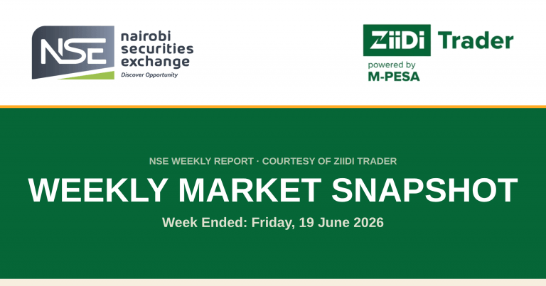 NSE Weekly Market Snapshot: Week Ended 19 June 2026